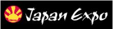 Logo officiel "Japan Expo", texte blanc sur fond noir